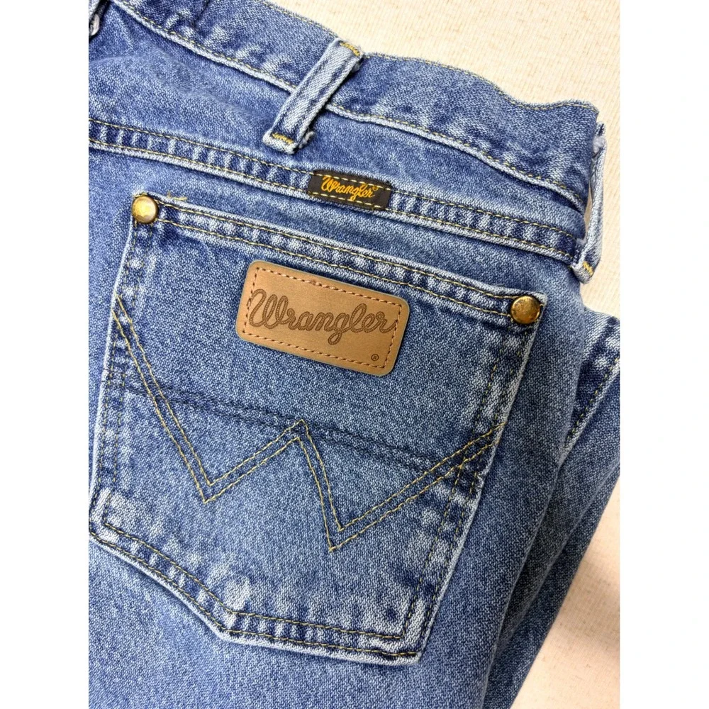Wrangler George Strait Collection Mens Blue Straight Leg Jeans 35x32 103MGSHD